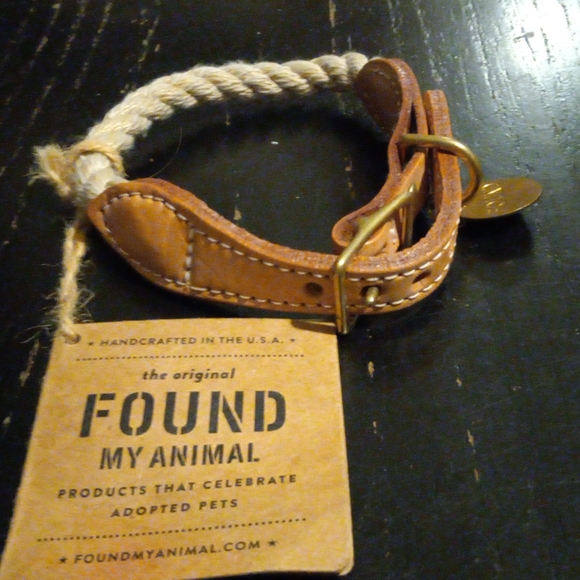 Small Rope and Leather collar - Picture 2 of 4